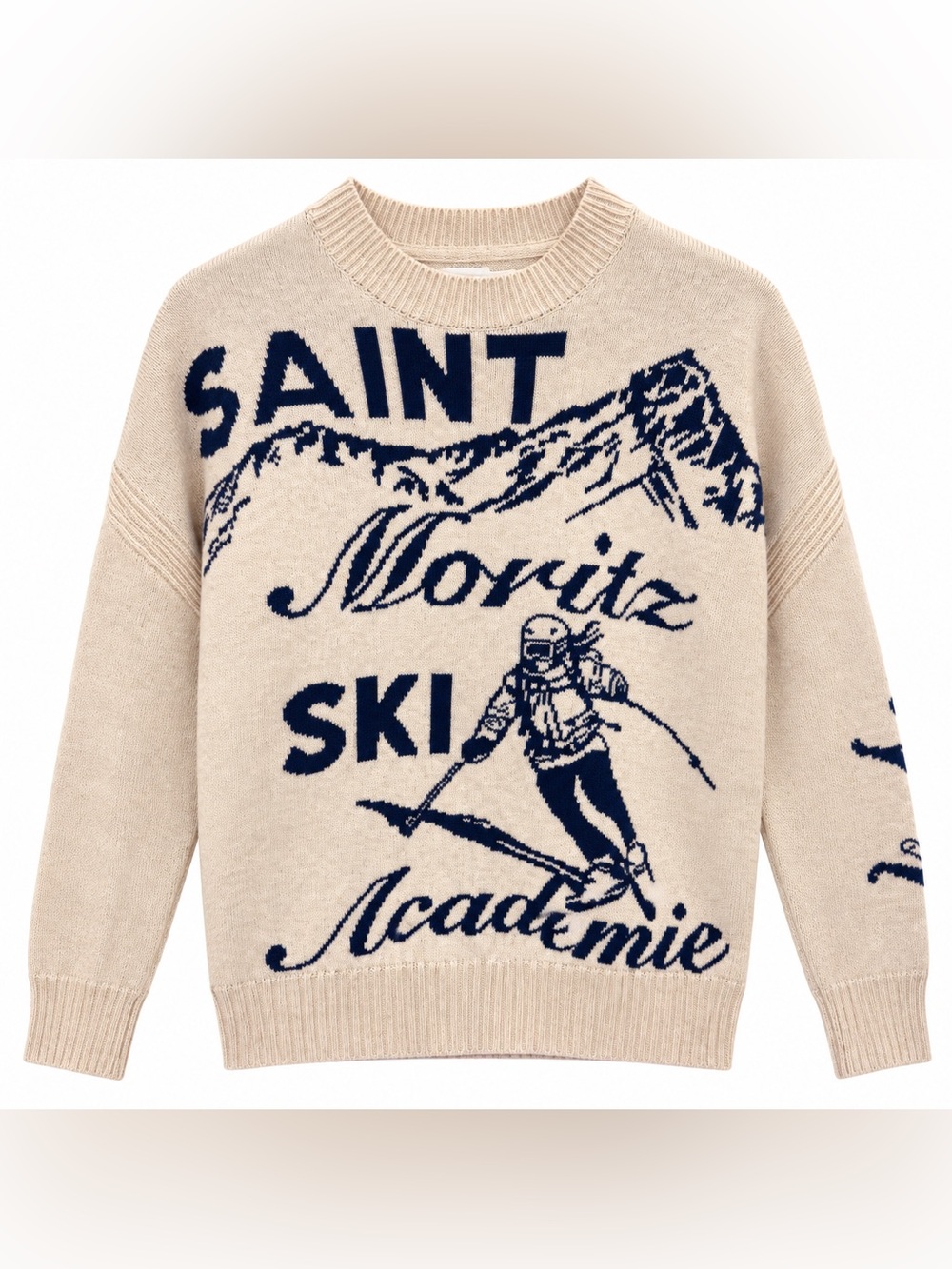 Maeve Anthropologie Women’s XS Saint Moritz Ski Graphic Sweater Wool Blend